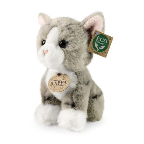 Rappa Plyšová kočka šedá 18 cm ECO-FRIENDLY ~ 1