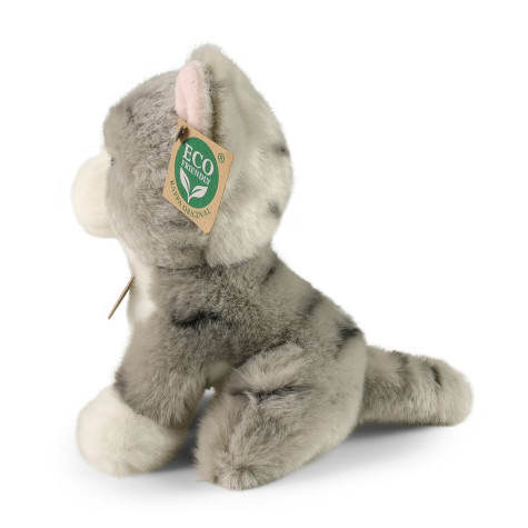 Rappa Plyšová kočka šedá 18 cm ECO-FRIENDLY ~ 3
