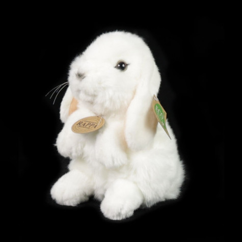 Rappa Plyšový králík bílý stojící 18 cm ECO-FRIENDLY ~ 4