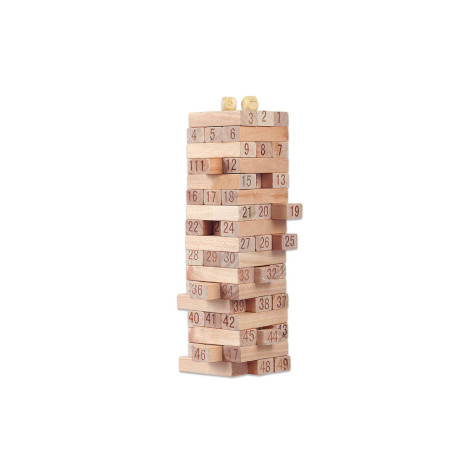 Wiky Věž dřevěná Jenga s čísly 54 dílků ~ 3