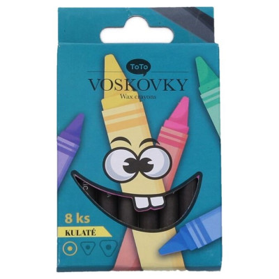 Voskovky 8 ks kulaté