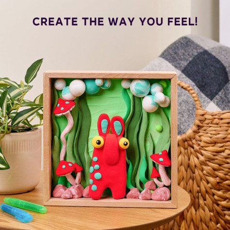 OKTO SENSORY ART 3D Výtvarná modelovací sada DIY s dřevěným rámem - Skřítek ~ 6