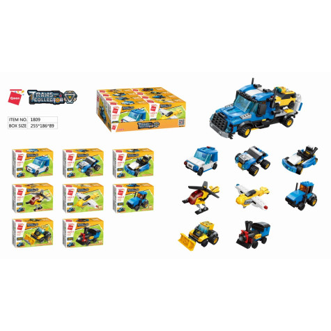 Qman City Tow Truck 1809 komplet 8v1 ~ 3