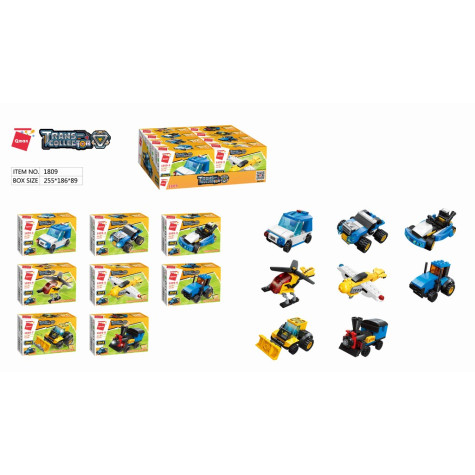 Qman City Tow Truck 1809 komplet 8v1 ~ 11