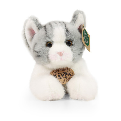 Rappa Plyšová kočka ležící šedá 20 cm ECO-FRIENDLY ~ 2