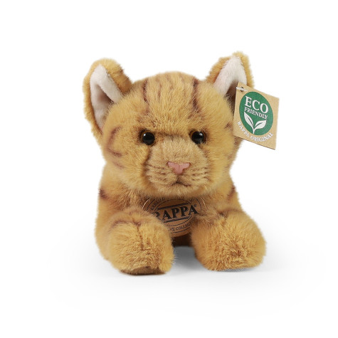 Rappa Plyšová kočka ležící hnědá 20 cm ECO-FRIENDLY ~ 2