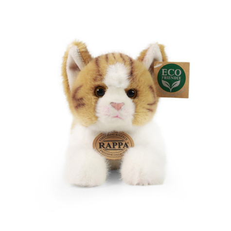 Rappa Plyšová kočka ležící hnědo-bílá 20 cm ECO-FRIENDLY ~ 2