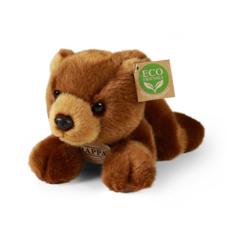Rappa Plyšový medvěd hnědý ležící 20 cm ECO-FRIENDLY ~ 1