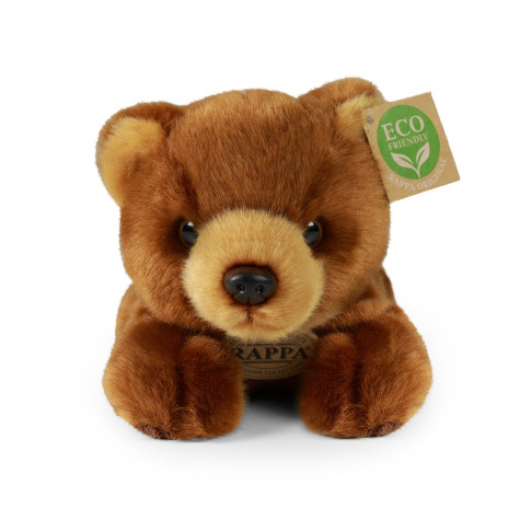 Rappa Plyšový medvěd hnědý ležící 20 cm ECO-FRIENDLY ~ 3