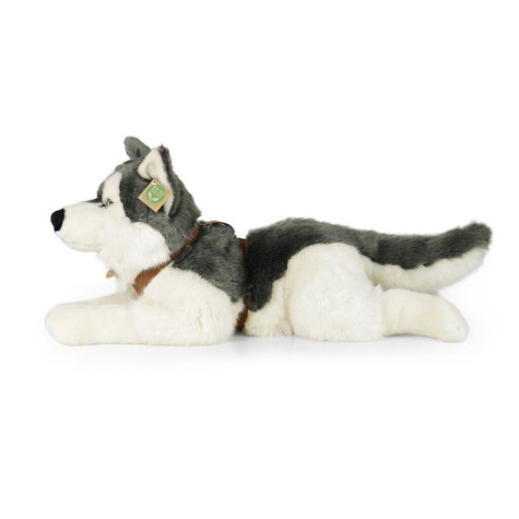 Rappa Plyšový pes husky s obojkem ležící 60 cm ECO-FRIENDLY ~ 2