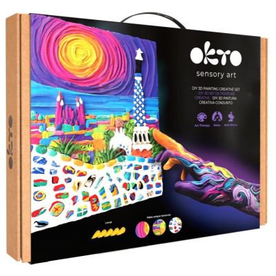 OKTO SENSORY ART výtvarná sada 30x40 cm - Barcelona park Guell