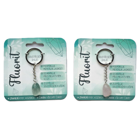 Nekupto Klíčenka s polodrahokamy Fluorit ~ 3