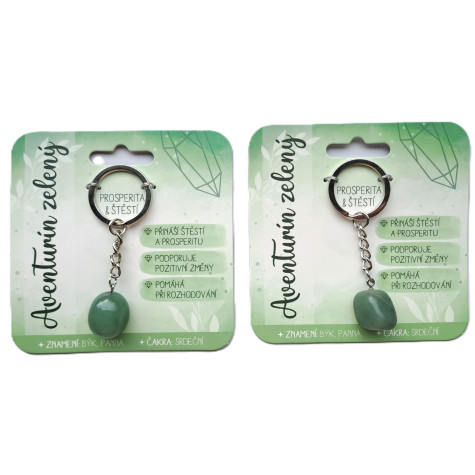 Nekupto Klíčenka s polodrahokamy Aventurín zelený ~ 3