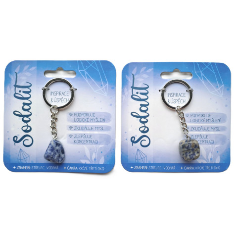 Nekupto Klíčenka s polodrahokamy Sodalit ~ 3