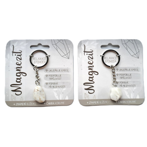 Nekupto Klíčenka s polodrahokamy Magnezit ~ 3