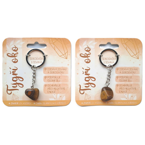 Nekupto Klíčenka s polodrahokamy Tygří oko ~ 3