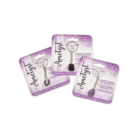 Nekupto Klíčenka s polodrahokamy Ametyst ~ 2