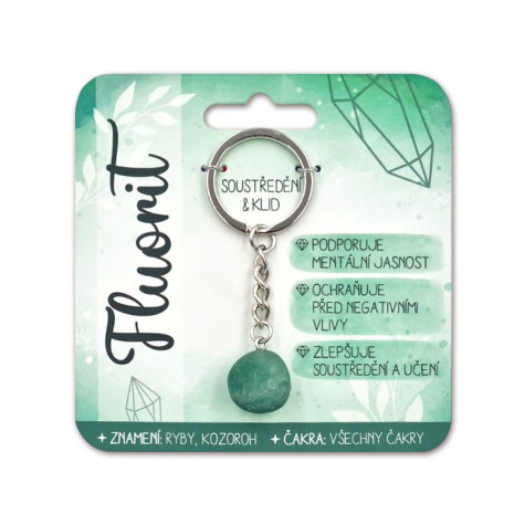 Nekupto Klíčenka s polodrahokamy Fluorit ~ 1