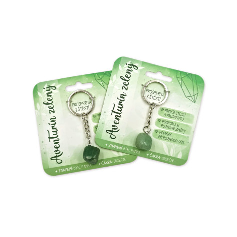 Nekupto Klíčenka s polodrahokamy Aventurín zelený ~ 2