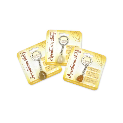 Nekupto Klíčenka s polodrahokamy Aventurín žlutý ~ 2