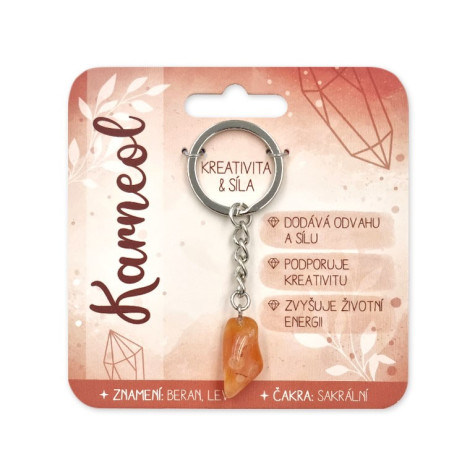 Nekupto Klíčenka s polodrahokamy Karneol ~ 1