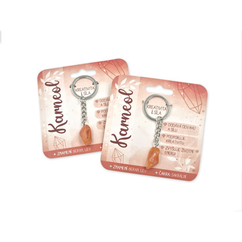 Nekupto Klíčenka s polodrahokamy Karneol ~ 2