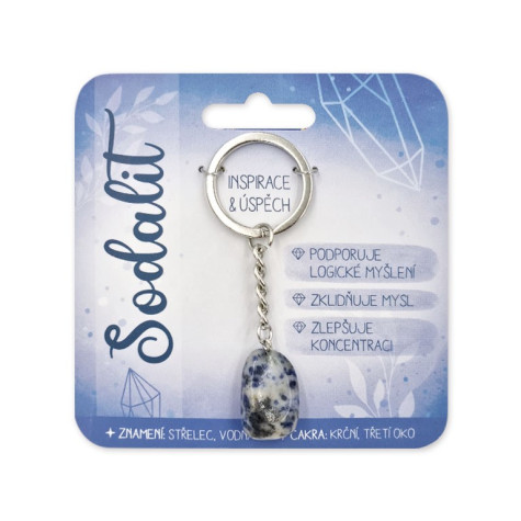 Nekupto Klíčenka s polodrahokamy Sodalit ~ 1