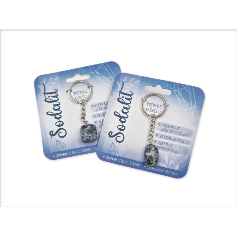 Nekupto Klíčenka s polodrahokamy Sodalit ~ 2