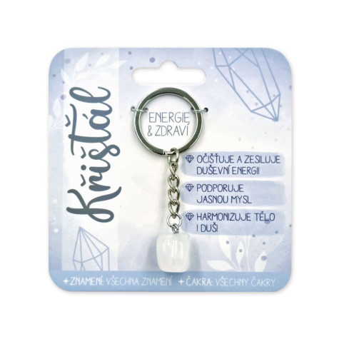 Nekupto Klíčenka s polodrahokamy Křišťál ~ 1