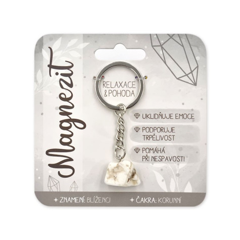Nekupto Klíčenka s polodrahokamy Magnezit ~ 1