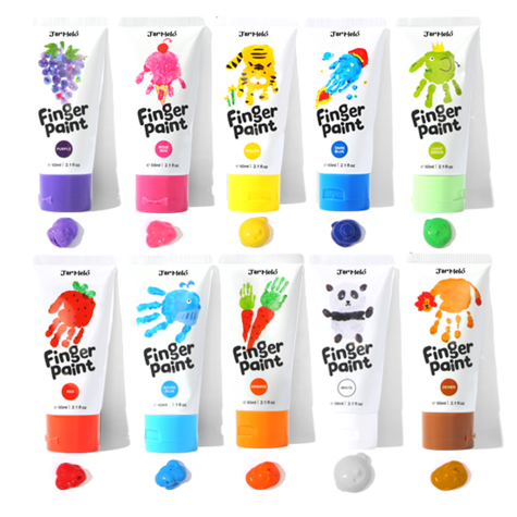 Jarmelo Prstové barvy 10 x 60 ml ~ 2