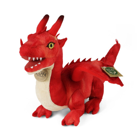 Rappa Plyšový drak 40 cm červený ECO-FRIENDLY ~ 1