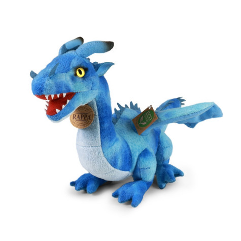 Rappa Plyšový drak 40 cm modrý ECO-FRIENDLY ~ 1