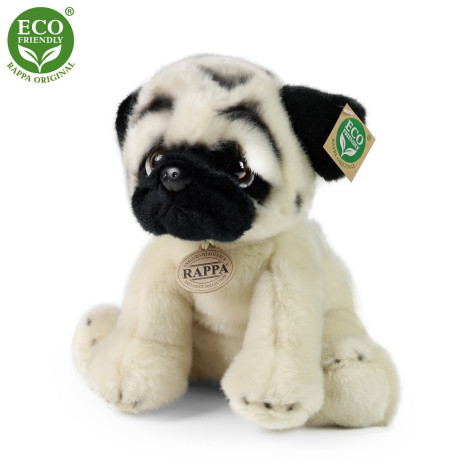 Rappa Plyšový pes mops 30 cm ECO-FRIENDLY ~ 1