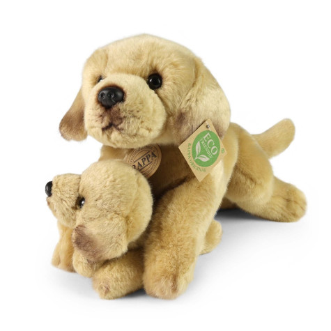 Rappa Plyšový labrador s miminkem ležící 25 cm ECO-FRIENDLY ~ 2