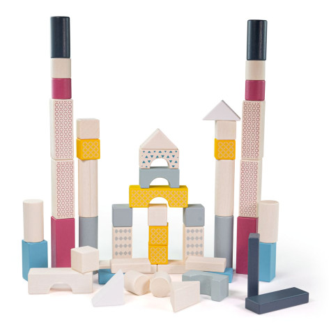 Bigjigs Toys Kyblík s kostkami 50 ks ~ 1