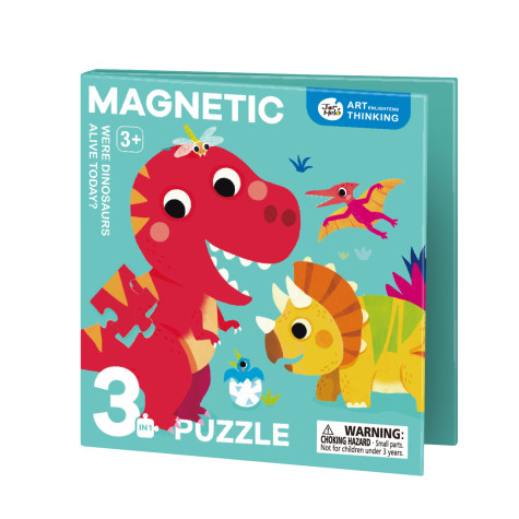 Jarmelo Magnetické svítící puzzle 3v1 Dinosauři ~ 1