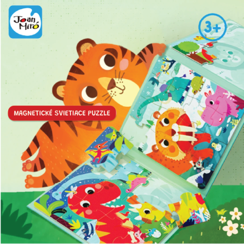 Jarmelo Magnetické svítící puzzle 3v1 Dinosauři ~ 3