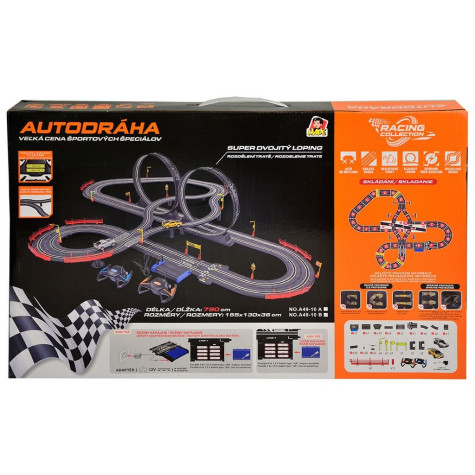 MaDe Autodráha 790 cm Velká cena sportovních speciálů 2 auta ~ 4