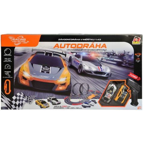 MaDe Autodráha 560 cm Velká cena sportovních speciálů 2 auta ~ 3