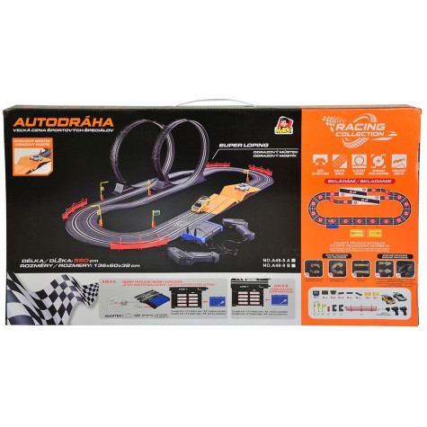 MaDe Autodráha 560 cm Velká cena sportovních speciálů 2 auta ~ 4