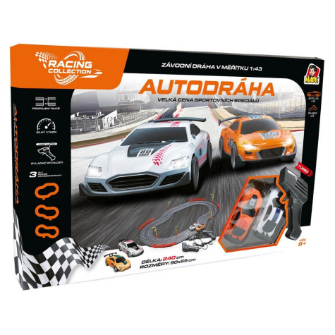 MaDe Autodráha 240 cm Velká cena sportovních speciálů 2 auta ~ 2