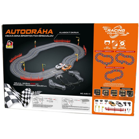 MaDe Autodráha 240 cm Velká cena sportovních speciálů 2 auta ~ 3
