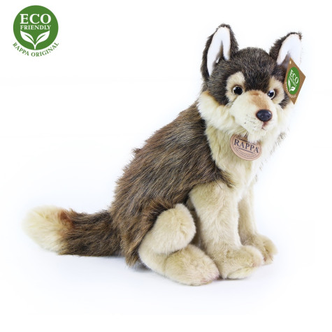 Rappa Plyšový vlk sedící 28 cm ECO-FRIENDLY ~ 1