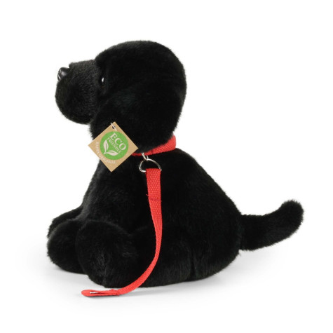 Rappa Plyšový pes labrador černý s vodítkem 28 cm ECO-FRIENDLY ~ 3