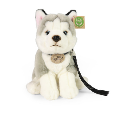 Rappa Plyšový pes husky sedící s vodítkem 28 cm ECO-FRIENDLY ~ 2