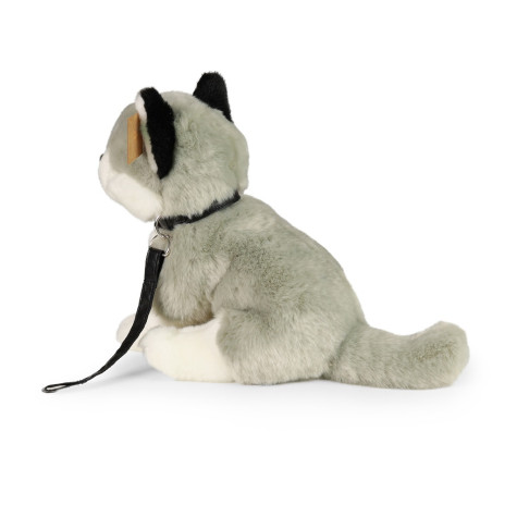 Rappa Plyšový pes husky sedící s vodítkem 28 cm ECO-FRIENDLY ~ 4