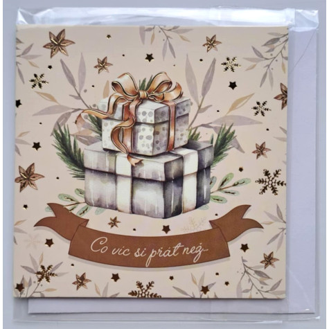 Nekupto Vánoční přání - Dárečky ~ 1