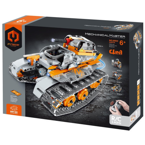 iM.Master Stavebnice Tank 4v1 RC oranžový 554 dílků ~ 1