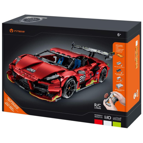 iM.Master Stavebnice Závodní super drift auto RC červené 1835 dílků ~ 1